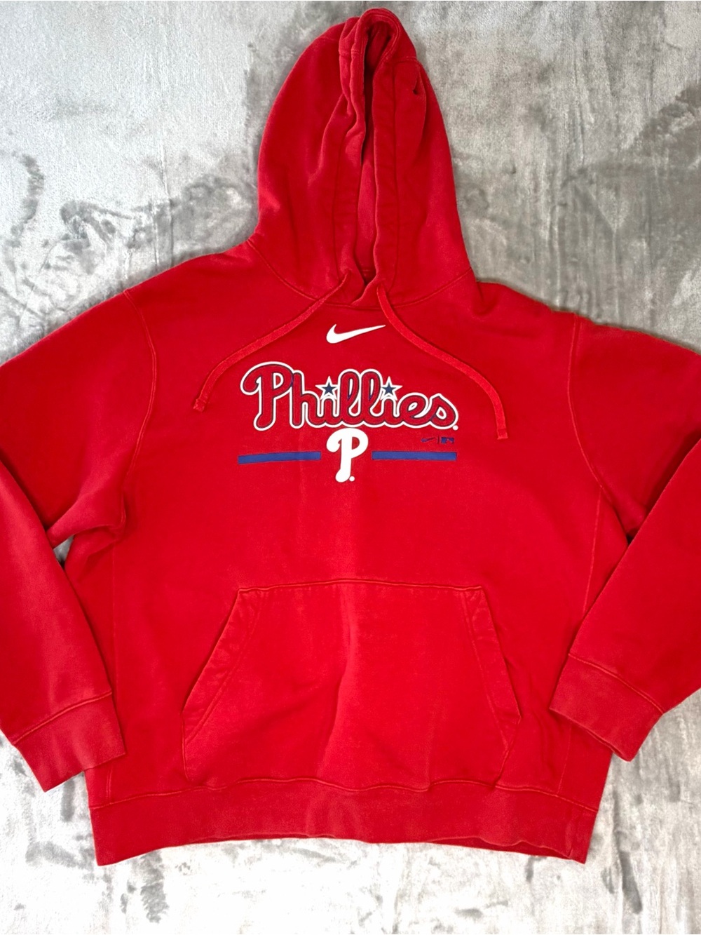 Nike Philadelphia Phillies Pullover Hoodie with Center Swoosh